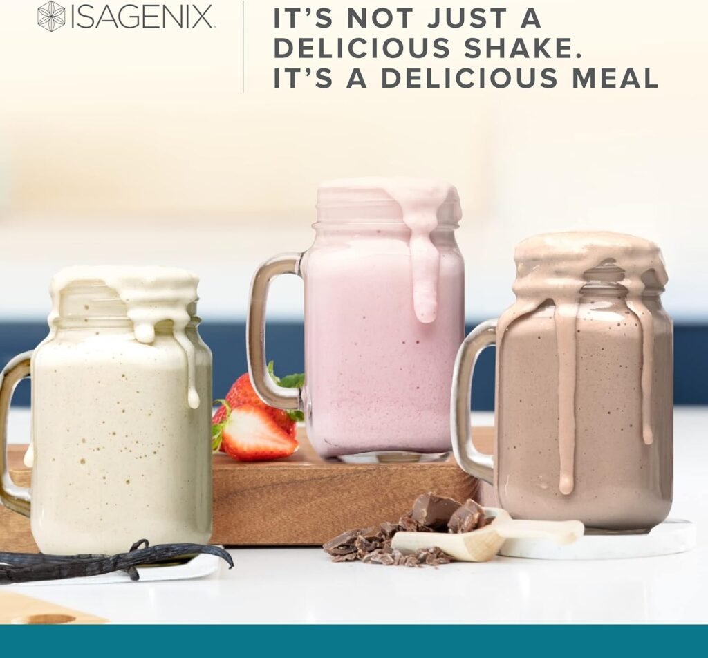Isagenix IsaLean Shake - Meal Replacement Protein Shake Supports Healthy Weight Muscle Growth - Protein Powder Enriched with 23 Vitamins - Creamy Dutch Chocolate, 30.1 Oz (14 Servings)